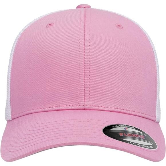 Mens Womens Trucker Hat Mesh Fitted Cap Flexfit Adjustable Curved Visor Baseball - Picture 2 of 6